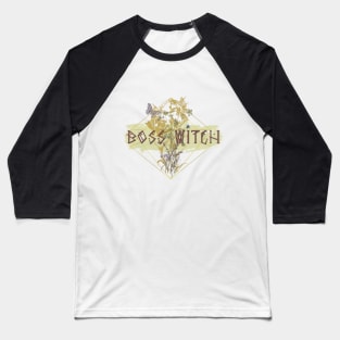 Witchy Puns - Boss Witch Baseball T-Shirt